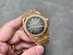ZF Factory Audemars Piguet Royal Oak Jumbo 16202OR.OO.1240OR.02 Royal Oak Extra Thin 39mm Full Rose Gold Black Dial - Image 4