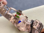 ZF Factory Audemars Piguet Royal Oak Lady 33mm Diamond Bezel Full Rose Gold Brown Dial - Image 9