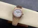 ZF Factory Audemars Piguet Royal Oak Lady 33mm Full Rose Gold Silver Dial - Image 4
