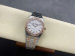 ZF Factory Audemars Piguet Royal Oak Lady 67651SR.ZZ.1261SR.01 33mm Diamond Bezel Rose Gold&Steel Silver Dial - Image 5