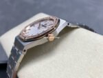 ZF Factory Audemars Piguet Royal Oak Lady 67651SR.ZZ.1261SR.01 33mm Diamond Bezel Rose Gold&Steel Silver Dial - Image 7