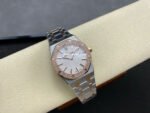 ZF Factory Audemars Piguet Royal Oak Lady 67651SR.ZZ.1261SR.01 33mm Diamond Bezel Rose Gold&Steel Silver Dial - Image 4