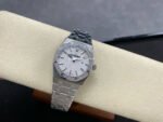 ZF Factory Audemars Piguet Royal Oak Lady 67651ST.ZZ.1261ST.01 33mm Diamond Bezel Full Steel Silver Dial - Image 5