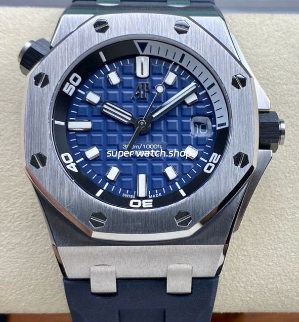 ZF-Factory-Audemars-Piguet-Royal-Oak-Offshore-Diver-15720ST.OO_.A027CA.01-42mm-St-1.jpg ZF Factory Audemars Piguet Royal Oak Offshore Diver 15720ST.OO.A027CA.01 42mm Steel Rubber Strap Blue Dial - Image 1