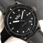 ZF Factory Blancpain Fifty Fathoms Bathyscaphe 5000-0130-B52A 43mm Ceramic Textile Strap Black Dial - Image 2