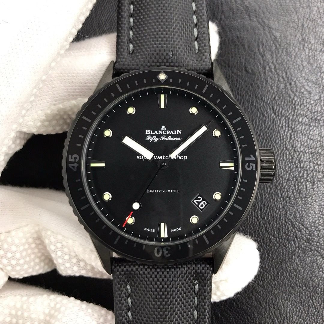 ZF-Factory-Blancpain-Fifty-Fathoms-Bathyscaphe-5000-0130-B52A-43mm-Ceramic-Textile-Strap-Black-Dial-7.jpg ZF Factory Blancpain Fifty Fathoms Bathyscaphe 5000-0130-B52A 43mm Ceramic Textile Strap Black Dial - Image 1