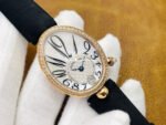 ZF Factory Breguet Reine de Naples 8918BA/58/964/D00D3L 33 x 24.95mm Rose Gold Leather Strap Arabic Numerals Mother Of Pearl Dial - Image 2