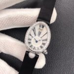 ZF Factory Breguet Reine de Naples 8928BB51944.DD0D 33 x 24.95mm Steel Leather Strap Roman Numerals Mother Of Pearl Dial - Image 3