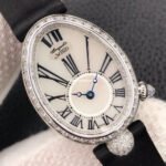 ZF Factory Breguet Reine de Naples 8928BB51944.DD0D 33 x 24.95mm Steel Leather Strap Roman Numerals Mother Of Pearl Dial - Image 4