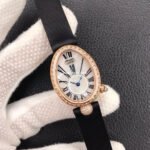 ZF Factory Breguet Reine de Naples 8928br51844.dd0d 33 x 24.95mm Rose Gold Leather Strap Roman Numerals Mother Of Pearl Dial - Image 2