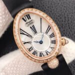 ZF Factory Breguet Reine de Naples 8928br51844.dd0d 33 x 24.95mm Rose Gold Leather Strap Roman Numerals Mother Of Pearl Dial - Image 4