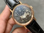 ZF Factory Breguet Tradition 7057br-g9-9w6 40mm Rose Gold Leather Strap Roman Numerals Black Dial - Image 2