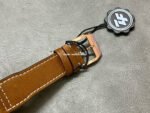 ZF Factory IWC Pilot Chronograph IW377721 43mm Rose Gold Leather Strap Blue Arabic Numerals Dial - Image 8