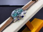 ZF Factory IWC Pilot Chronograph IW377726 43mm Steel Leather Strap Arabic Numerals Green Dial - Image 6