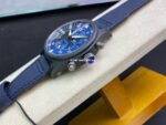 ZF Factory IWC Pilot Chronograph IW389008 44mm Ceramic Textile Strap Arabic Numerals Blue Dial - Image 6