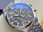 ZF Factory IWC Pilot Spitfire Chronograph IW377719 43mm Full Steel Arabic Numerals Grey Dial - Image 2