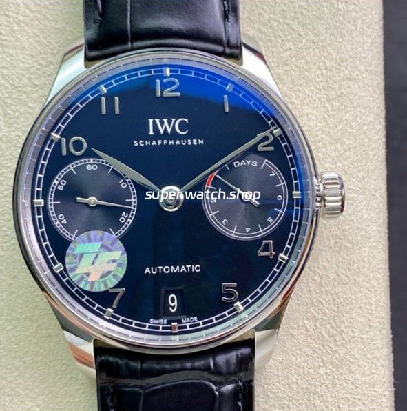 ZF-Factory-IWC-Portuguese-Automatic-IW500109-42mm-Steel-Leather-Strap-Arabic-Numerals-Black-Dial-1.jpg ZF Factory IWC Portuguese Automatic IW500109 42mm Steel Leather Strap Arabic Numerals Black Dial - Image 1