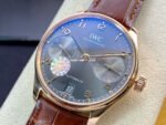 ZF Factory IWC Portuguese Automatic IW500702 42mm Rose Gold Leather Strap Arabic Numerals Grey Dial - Image 3