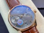 ZF Factory IWC Portuguese Automatic IW500702 42mm Rose Gold Leather Strap Arabic Numerals Grey Dial - Image 2