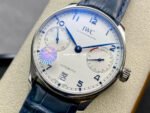 ZF Factory IWC Portuguese Automatic IW500705 42mm Steel Leather Strap Silver Arabic Numerals Dial - Image 3