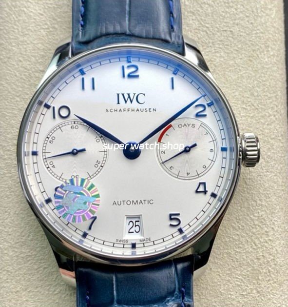 ZF-Factory-IWC-Portuguese-Automatic-IW500705-42mm-Steel-Leather-Strap-Silver-Arabic-Numerals-Dial-6.jpg ZF Factory IWC Portuguese Automatic IW500705 42mm Steel Leather Strap Silver Arabic Numerals Dial - Image 1