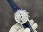ZF Factory IWC Portuguese Chronograph IW371605 40mm Steel Leather Strap Silver Arabic Numerals Dial - Image 4