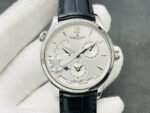 ZF Factory Jaeger-LeCoultre Master Geographic Q1428421 39mm Steel Leather Strap Silver Dial