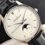 ZF Factory Jaeger-LeCoultre Master Ultra Thin Moon Q1258420 39mm Steel Leather Strap Silver Dial - Image 2