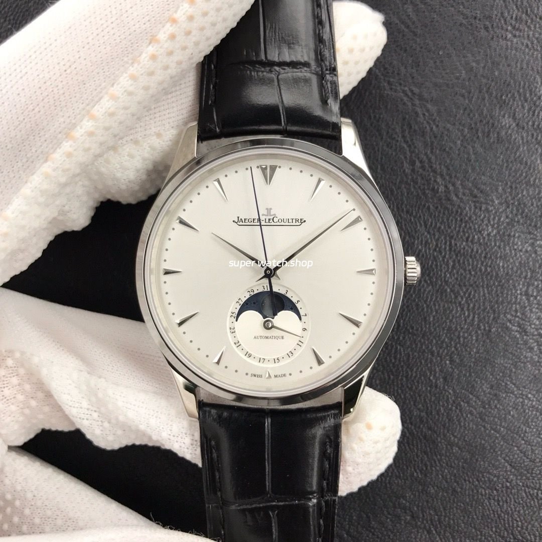 ZF-Factory-Jaeger-LeCoultre-Master-Ultra-Thin-Moon-Q1258420-39mm-Steel-Leather-Strap-Silver-Dial-7.jpg ZF Factory Jaeger-LeCoultre Master Ultra Thin Moon Q1258420 39mm Steel Leather Strap Silver Dial - Image 1