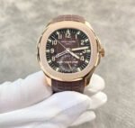 ZF Factory Patek Philippe Aquanaut 5164R-001 40.8mm Rose Gold Rubber Strap Brown Dial