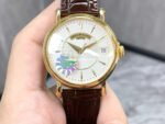 ZF Factory Patek Philippe Calatrava 5153J-001 38mm Yellow Gold Leather Strap Silver Dial