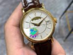 ZF Factory Patek Philippe Calatrava 5153J-001 38mm Yellow Gold Leather Strap Silver Dial - Image 2