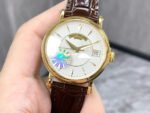 ZF Factory Patek Philippe Calatrava 5153J-001 38mm Yellow Gold Leather Strap Silver Dial - Image 3