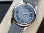 ZF Factory Patek Philippe Calatrava 6007A-001 40mm Steel Canvas Strap Blue Dial - Image 3