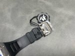 ZF Factory Richard Mille RM 055 42.7mm Carbon Fiber Black Rubber Strap Skeletonized White Dial - Image 8