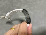 ZF Factory Richard Mille RM 055 42.7mm Carbon Fiber White Rubber Strap Skeletonized White Red Dial - Image 2