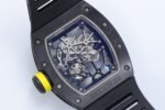 ZF Factory Richard Mille RM035 Titanium Rose Gold Black Rubber Strap Skeletonized Dial - Image 8