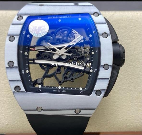 ZF-Factory-Richard-Mille-RM061-01-43mm-White-Ceramic-Rubber-Strap-Skeletonized-Dial-8.jpg ZF Factory Richard Mille RM061-01 43mm White Ceramic Rubber Strap Skeletonized Dial - Image 1