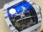 ZF Factory Richard Mille RM061-01 43mm White Ceramic White Rubber Strap Skeletonized Dial - Image 2
