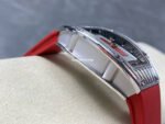 ZF Factory Richard Mille RM07 31.4mm Diamond White Gold Red Rubber Strap Skeletonized Black Dial - Image 5