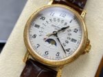 ZM Factory Patek Philippe Perpetual Calendar 5159G 38mm Engraving Yellow Gold Leather Strap White Dial - Image 3