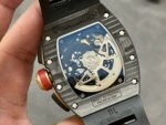 KV Factory Richard Mille RM011-03 44.5mm Carbon Fiber Black Rubber Strap Arabic Numerals Skeletonized Dial - Image 7