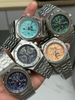 BBR Factory Audemars Piguet Royal Oak Perpetual Calendar 26574BA.OO.1220BA.01 41mm Full Gold Steel Blue Dial - Image 11