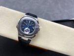 3K Factory Patek Philippe Nautilus 59801A-001 Leather Strap Blue Dial - Image 5
