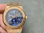 BBR Factory Audemars Piguet Royal Oak Perpetual Calendar 26574OR.OO.1220OR.02 41mm Full Rose Gold Steel Blue Dial